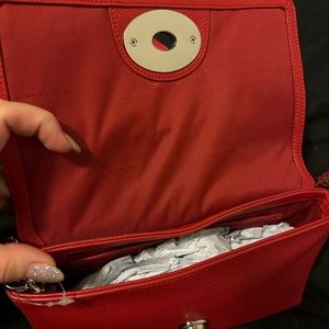 Brand new red coach short cross body or shoulder bag